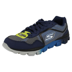 ) Boys Skechers Go Run Ride Trainers Supreme 95672 - UK 12 Child, Navy/Blue (Blue
