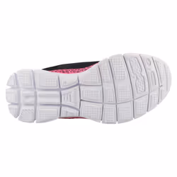 ) Girls Skechers Memory Foam Trainers Island Style - UK 10.5 Child, Black/Hot Pink (Black