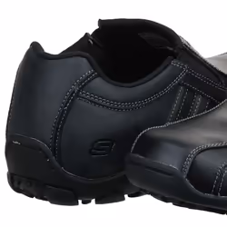 Skechers USA Men's Diameter-Nerves Slip-On Loafer 11 M US Black Leather