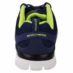 ) Boys Skechers Casual Lace Up Trainers Flex Advantage 95521 - UK 10.5 Child, Navy/Yellow (Blue
