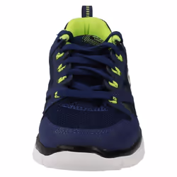) Boys Skechers Casual Lace Up Trainers Flex Advantage 95521 - UK 13.5 Child, Navy/Yellow (Blue