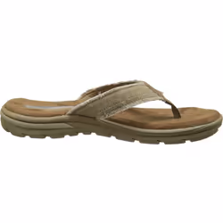 Skechers USA Men's Bosnia Flip-Flop Tan 13 M US