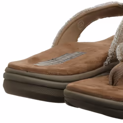 Skechers USA Men's Bosnia Flip-Flop Tan 14 M US