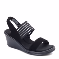Skechers Cali Women's Rumblers-Sci-Fi Wedge Sandal  Black  9 M US