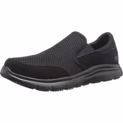 Skechers Mens Flex Advantage Slip Resistant Sr Mcallen Slip On Black 95