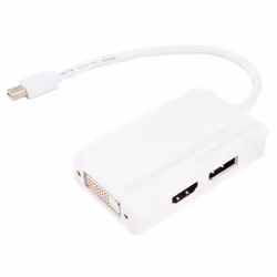 Urban Factory CBB41UF video cable adapter Mini DisplayPort DisplayPort + DVI + HDMI White