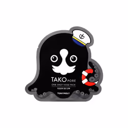 TONYMOLY Tako Pore One Shot Nose Pack Reduces appearance of pores and spots for Marine Nose