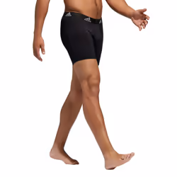 adidas Men's Performance Boxer Brief Underwear (3-Pack)  Black/Black B