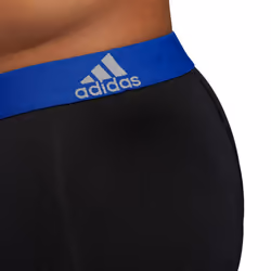 adidas Men's Performance Boxer Brief Underwear (3-Pack)  Black/Collegi