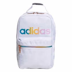 adidas Santiago 2 Insulated Lunch Bag  Jersey WhiteWhite Rainbow  One Size
