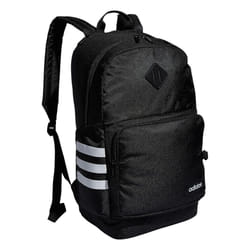 adidas Classic 3-Stripe Durable Backpack Student Athletic Sport Laptop Book Bag  Black/White/4.0  One Size