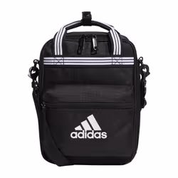 adidas Unisex Squad Insulated Lunch Bag (7L) Food Container Carry Box for Kids/Adults  Black/White  One Size