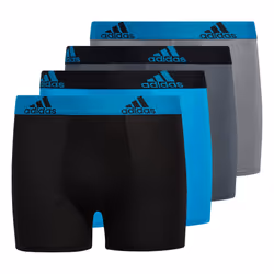 adidas Kids-Boy's Performance Boxer Briefs Underwear (4-Pack)  Solar B
