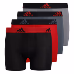 adidas Kids-Boy's Performance Boxer Briefs Underwear (4-Pack) Scarlet