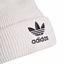 adidas Originals Trefoil Beanie  White-Orbit Grey/Black  One Size