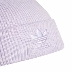 adidas Originals Women's Trefoil Beanie. Purple Tint/White. One Size