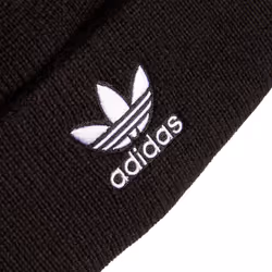 adidas Originals Boys' Trefoil Beanie  Black/White 2  One Size
