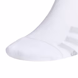 adidas Men's Superlite Stripe 3 No Show Socks (3-Pair)  White/Clear On