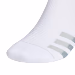 adidas Men's Superlite Stripe 3 Quarter Socks (3-Pair)  White/Clear On