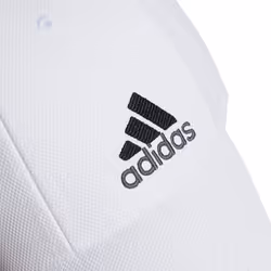 adidas Men's Release 3 Structured Stretch Fit Cap  White/Onix Grey/Bla
