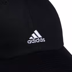 adidas Women's Saturday Relaxed Fit Adjustable Hat  Black/White  One S