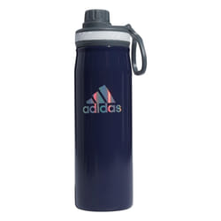 adidas 600 ML (20 oz) Metal Water Bottle  Hot/Cold Double-Walled Insulated 18/8 Stainless Steel  Shadow Navy/Onix Grey/Silver Reflective  One Size