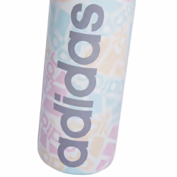 adidas 600 Ml (20 Oz) Straw Top Metal Water Bottle  Hot/Cold Double-Walled Insulated 18/8 Stainless Steel  Adi Multi Collage/Almost Blue/Grey  One Siz