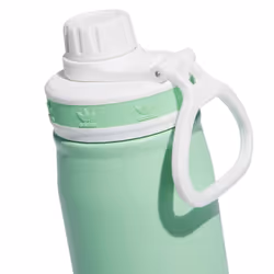adidas Originals 600 Ml (20 Oz) Metal Water Bottle  Hot/Cold Double-Walled Insulated 18/8 Stainless Steel  Glory Mint Green/White  One Size