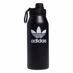 adidas Originals 1 Liter 32 Oz Metal Water Bottle HotCold DoubleWalled Insulated 188 Stainless Steel BlackWhite One Siz