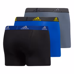 adidas Men's Performance Trunk Underwear (3-Pack)  Black/Team Royal Bl