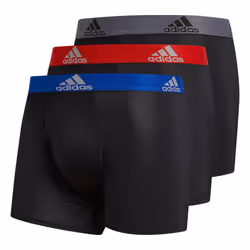 adidas Men's Performance Trunk Underwear (3-Pack)  Black/Collegiate Ro