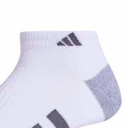 adidas Men's Cushioned Low Cut Socks (3-Pair)  White/Grey/Onix Grey  L