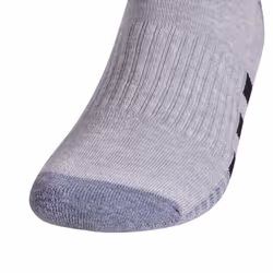 adidas Men's Cushioned No Show Socks (3-Pair)  Cool Light Heather/Grey/Black  Large