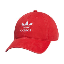 adidas Originals Men's Relaxed Fit Strapback Hat  Better Scarlet/White