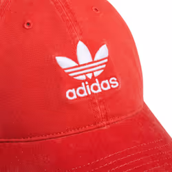 adidas Originals Men's Relaxed Fit Strapback Hat  Better Scarlet/White