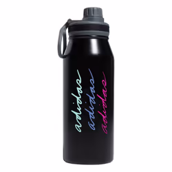 adidas 1 Liter (32 oz) Metal Water Bottle  Hot/Cold Double-Walled Insulated 18/8 Stainless Steel  Black/Pulse Mint Green/Blue ...