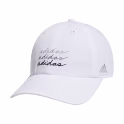 adidas Women's Saturday Relaxed Fit Adjustable Hat  White/Black/Grey/C