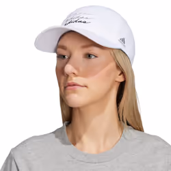 adidas Women's Saturday Relaxed Fit Adjustable Hat  White/Black/Grey/C