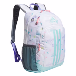 adidas Creator 2 Backpack Icon Brand Love White/Flash Aqua Blue/Light Purple One Size