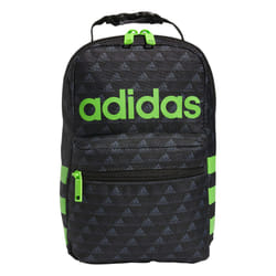 adidas Santiago Insulated Lunch Bag 6.5L with Clip Lock Handle  BOS Mini Monogram Black/Lucid Lime Green  One Size
