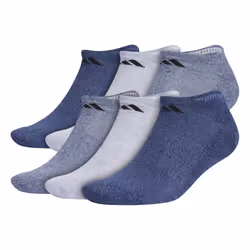 adidas Men's Athletic Cushioned No Show Socks with Arch Compression for a Secure fit 6-Pair  Tech Indigo Blue/Grey/Collegiate ...