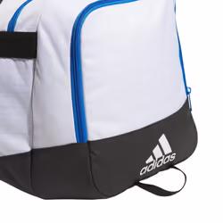adidas Unisex Adult Defender 4 Medium Duffel Bag  Two Tone White-Clear Onix/Bright Royal Blue/Black  One Size