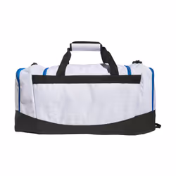 adidas Unisex Adult Defender 4 Medium Duffel Bag  Two Tone White-Clear Onix/Bright Royal Blue/Black  One Size