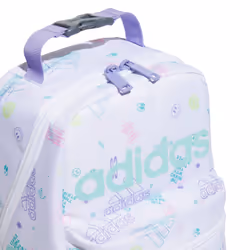 adidas Santiago 2 Insulated Lunch Bag  Icon Brand Love White/Flash Aqua Blue/Light Purple  One Size