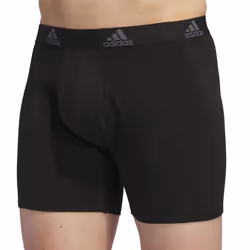 adidas Men's Performance Stretch Cotton Boxer Brief Underwear (3-Pack)
