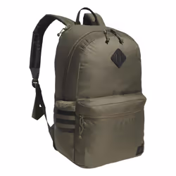 adidas Classic 3-Stripe Durable Backpack Student Athletic Sport Laptop Book Bag  Olive Strata Green/Black/5.0  One Size