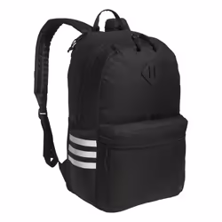 adidas Classic 3-Stripe Durable Backpack Student Athletic Sport Laptop Book Bag Black/White/5.0 One Size