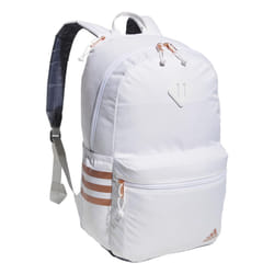 adidas Classic 3-Stripe Backpack 5.0  White/Rose Gold/Onix Grey  One Size