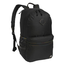 adidas Classic 3-Stripe Durable Backpack Student Athletic Sport Laptop Book Bag  Black/Pulse Magenta Pink/Rainbow/5.0  One Size