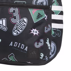 adidas Classic 3-Stripe Durable Backpack Student Athletic Sport Laptop Book Bag  Rec League Black/White/5.0  One Size